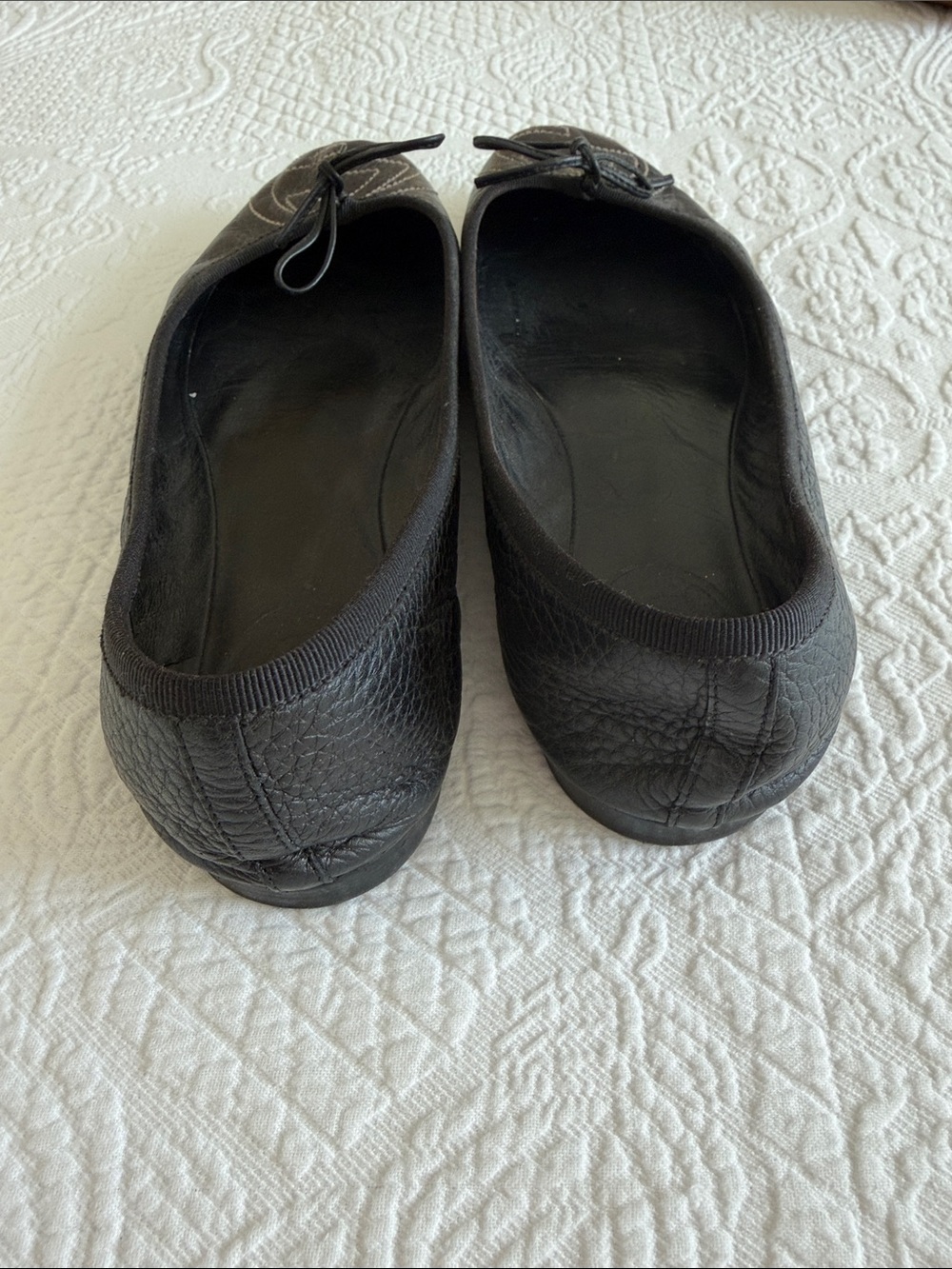 Gucci Black Leather Ballet Flats - Women's Classic Slip-On - Picture 3 of 6